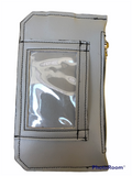 Gray vinyl purse pal wallet