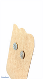 Sterling silver hammered flat stud earrings